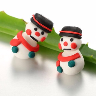 Bông tai noel - người tuyết