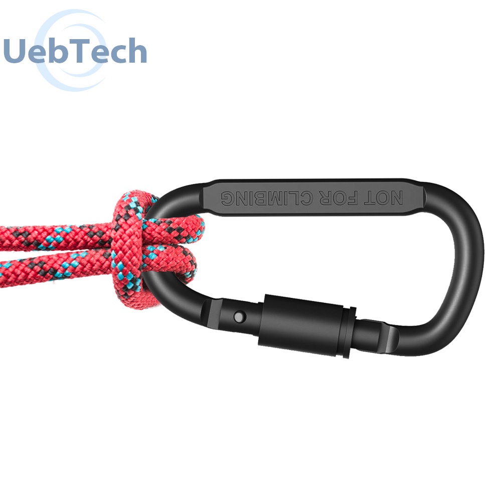 Bộ 6 cái vòng khóa bấm chữ D bằng hợp kim nhôm D EDC hỗ trợ balo leo núi du lịch cắm trại ngoài trời đa năng