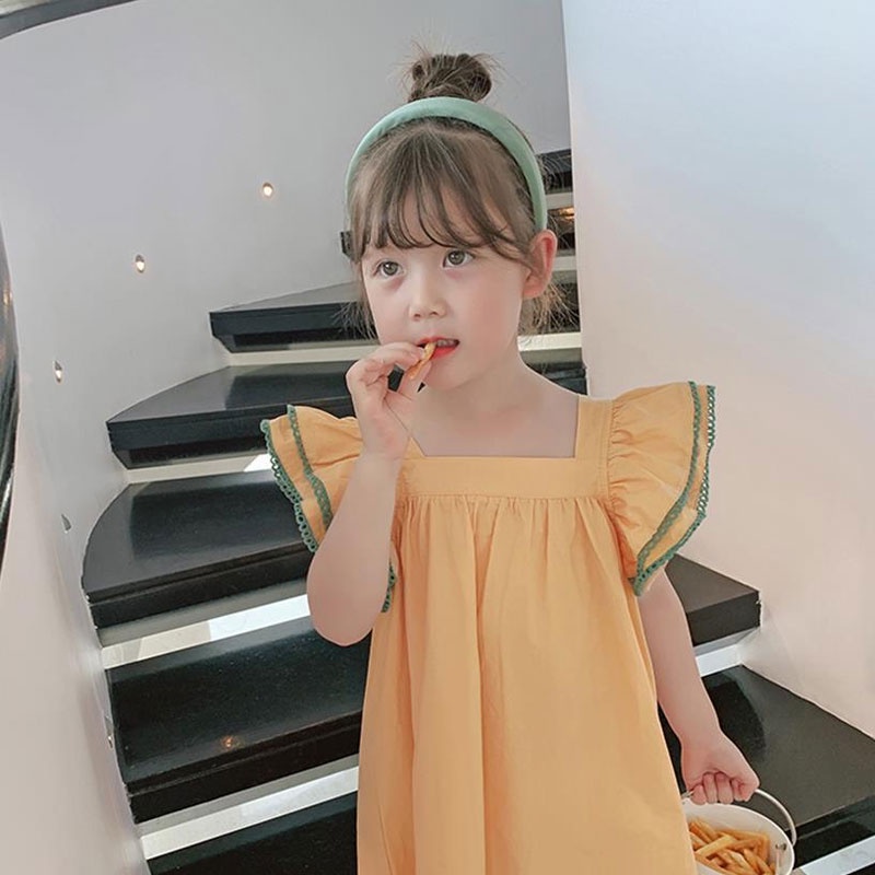 Đầm Thời Trang Mùa Hè Hàn Quốc Cho Bé Gái 1-6 Tuổi