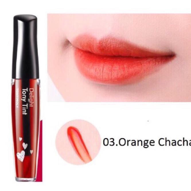 (Hàng Mới Về) Son Môi Q3He Tonymoly Delight Phong Cách Hàn Quốc Màu Hồng Cherry 5som