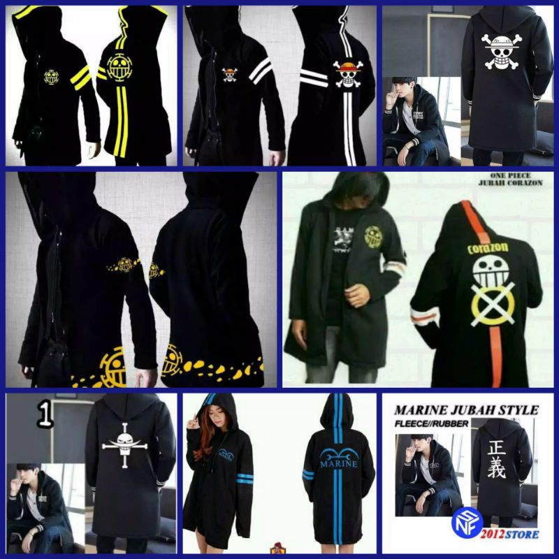 Áo khoác nam nữ in hình chủ đề ONE PIECE