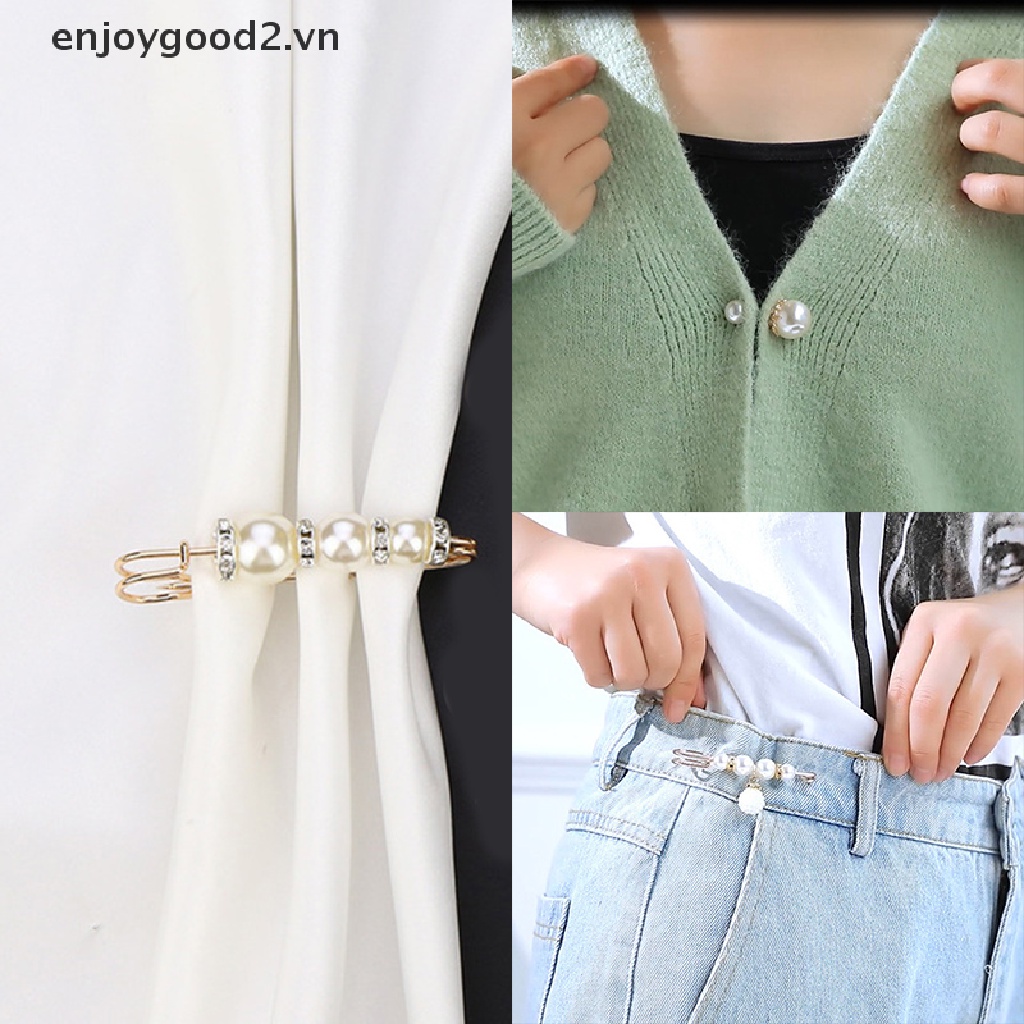 & Enjoy & Clothes Trâm Cài Áo Sweater / Đầm / Áo Sweater Đính Ngọc Trai