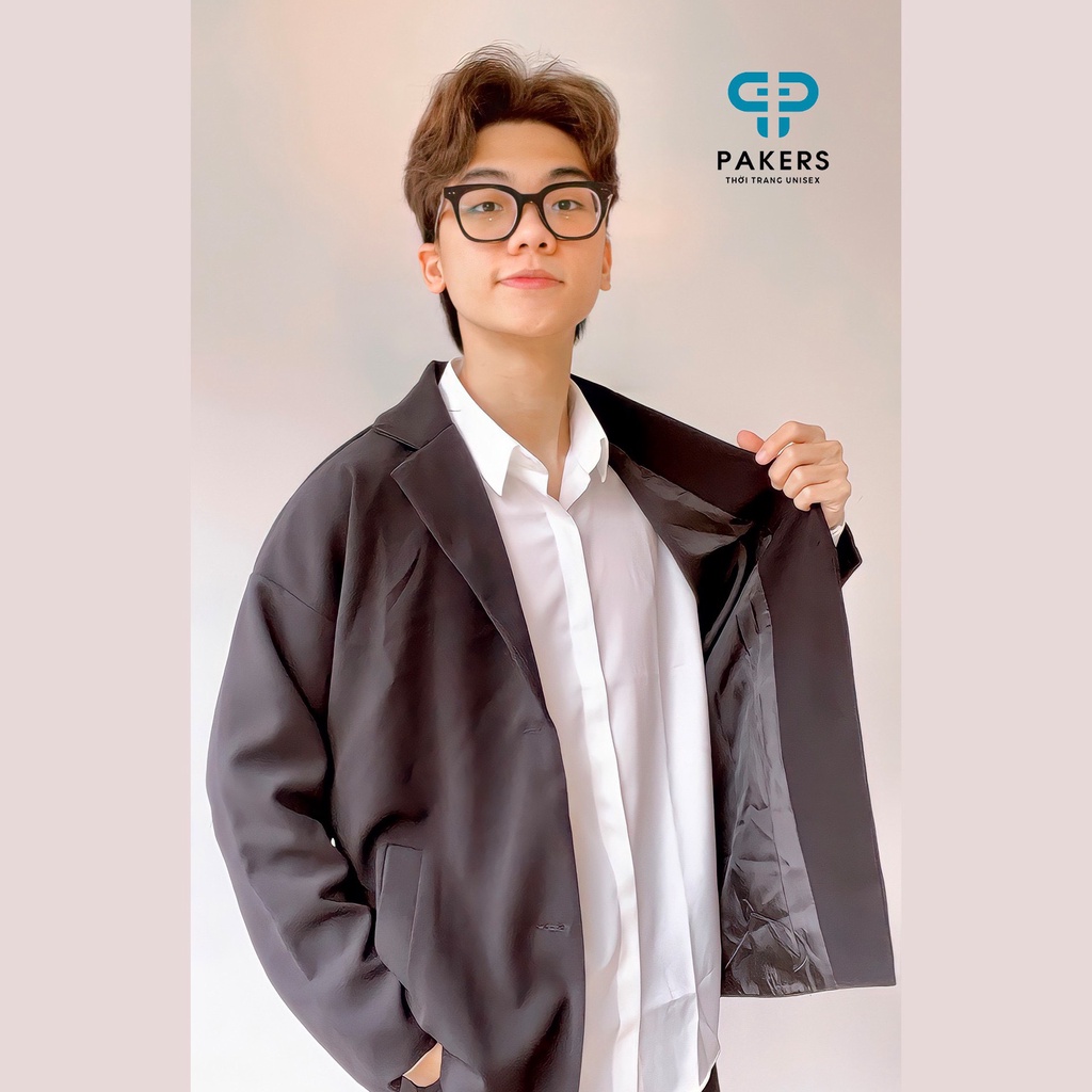 Áo blazer nam PAKERS UNISEX Áo khoác nam form rộng phong cách Hàn Quốc AD61