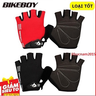 Găng Tay Hở Ngón Bikeboy, Găng Tay Đi Xe Đạp Xe Máy Cho Nam Nữ Đường Dài