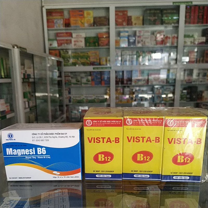 Combo 2hộp Magie B6 - Vista B người mệt mỏi, chán ăn, đau dây thần kinh