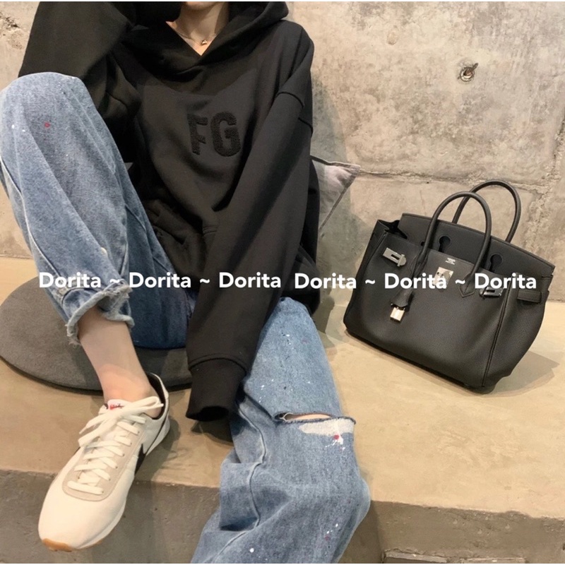 [Ảnh thật/Video] Áo nỉ hoodie FG Dorita,Sweater dài tay form rộng có mũ cá tính Ulzzang - Dorita Boutique