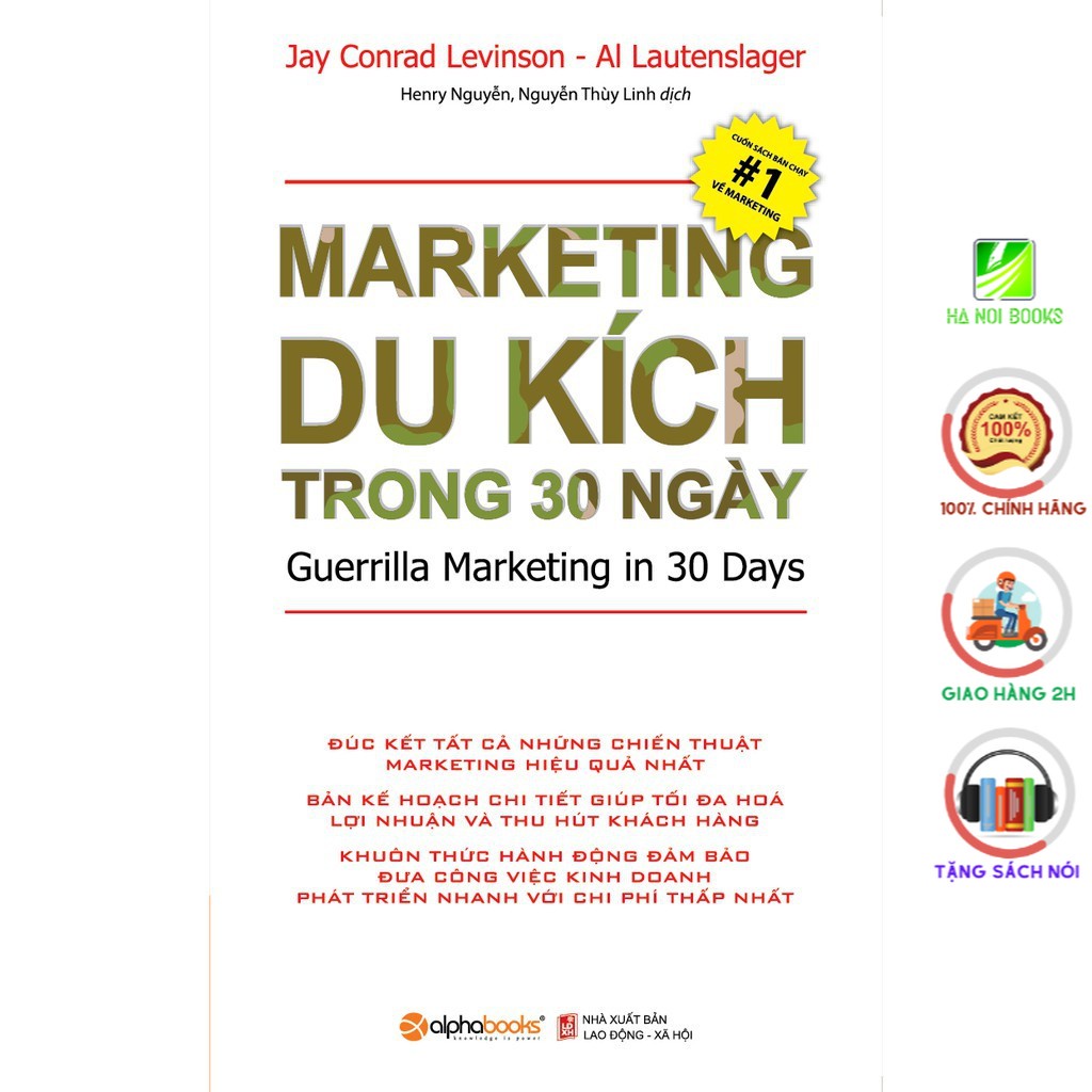 Sách - Marketing du kích trong 30 ngày - Alphabooks