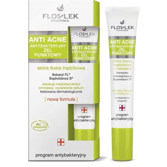 Kem bôi giảm mụn FLOSLEK ANTI ACNE SPOT GEL FOR IMPERFECTION 20ml