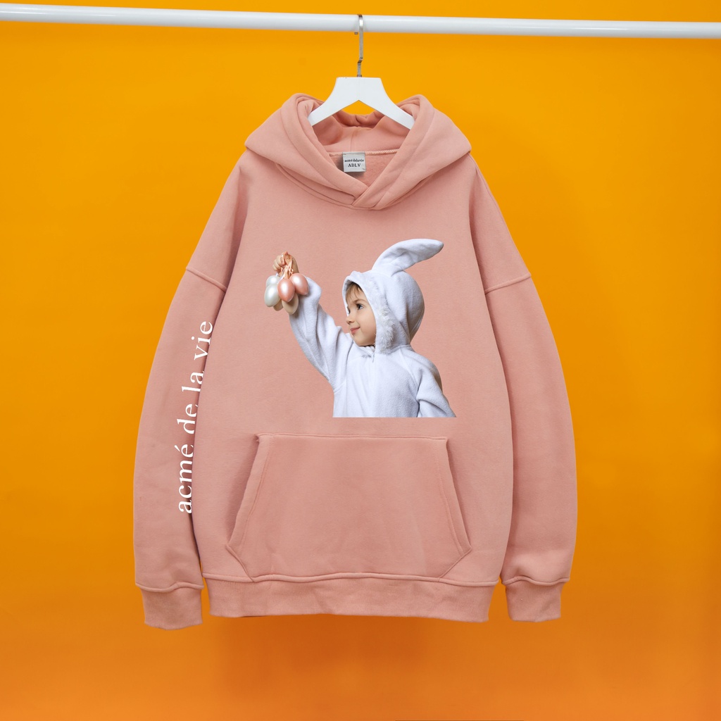 Áo Nỉ HOODIE ADLV TAI THỎ Hogoto shop , áo nỉ bông hoodie unisex nam nữ