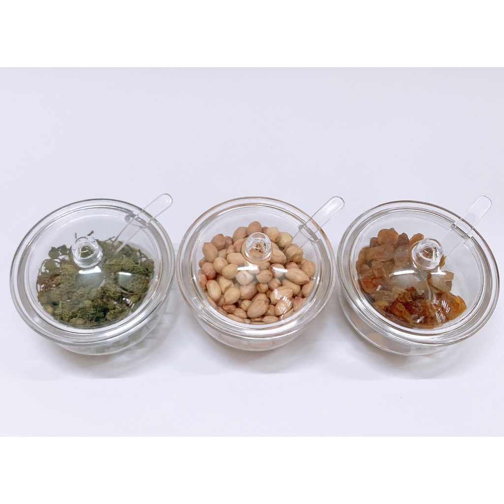Hũ đựng gia vị có muỗng nhựa Acrylic, hộp hủ lọ đựng tỏi ớt - Spicy jar