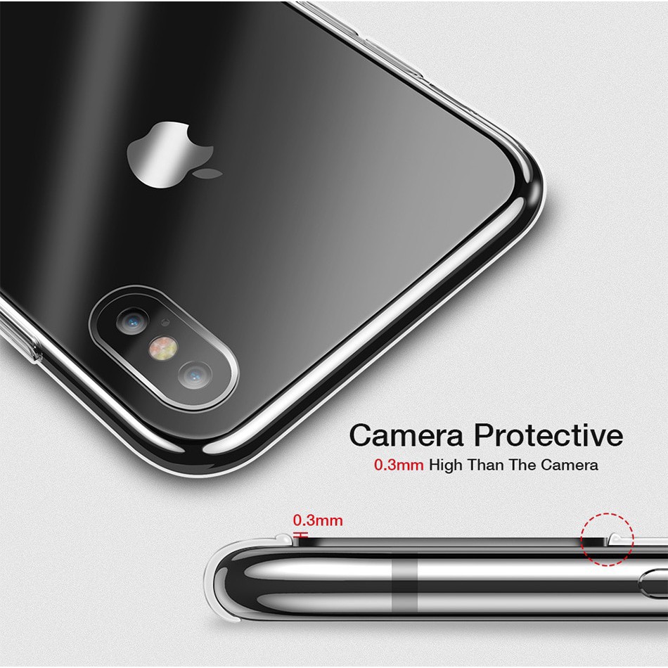 [ Rẻ Nhất Shopee + Có Video ]  Ốp lưng trong suốt siêu mỏng dành cho iPhone SE 2020 11 Pro XS MAX XR 5 5S 6 6S 7 8 Plus 