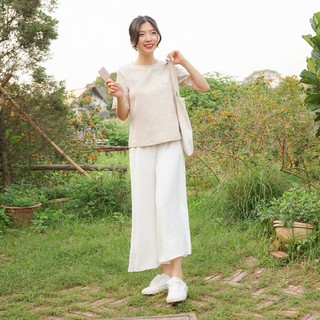 Basic Embroidered top - Áo thun thêu