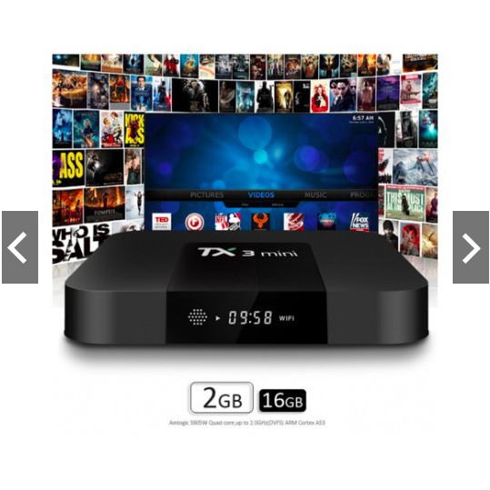 Android Tivi Box TX3 Mini Ram 2G- Rom 16G Bảo hành 12 tháng 1 đổi 1, chíp Amlogic S905W đời mới cực 
