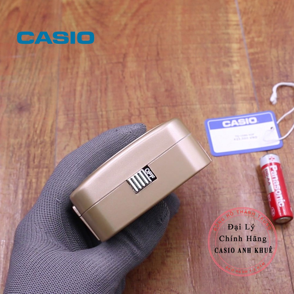 Đồng hồ để bàn Casio TQ-158S-9DF có báo thức, dạ quang (7.8 x 7.4 x 4.5 cm)