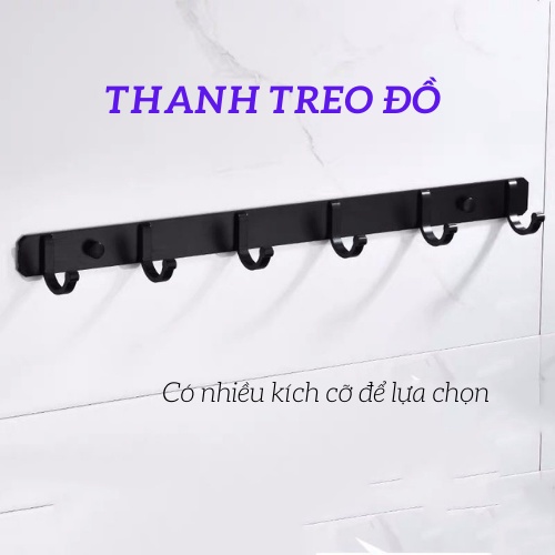 Móc Treo Đồ, Móc Treo Quần Áo Gắn Tường,Thanh Treo Đồ Đa Năng, Đèn Duy Thắng