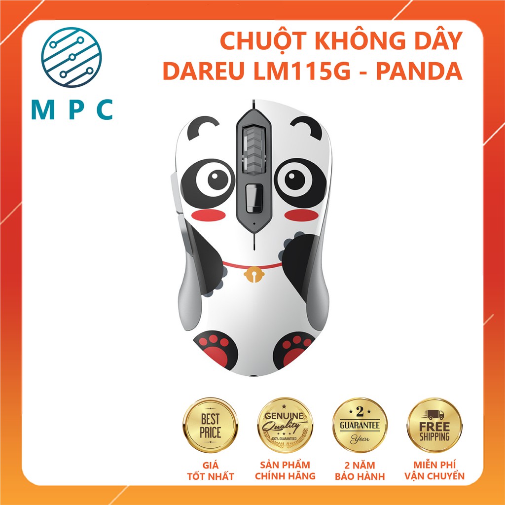 Chuột không dây DAREU LM115G Multi-Color - Chính hãng Mai Hoàng - Bảo hành 24 tháng