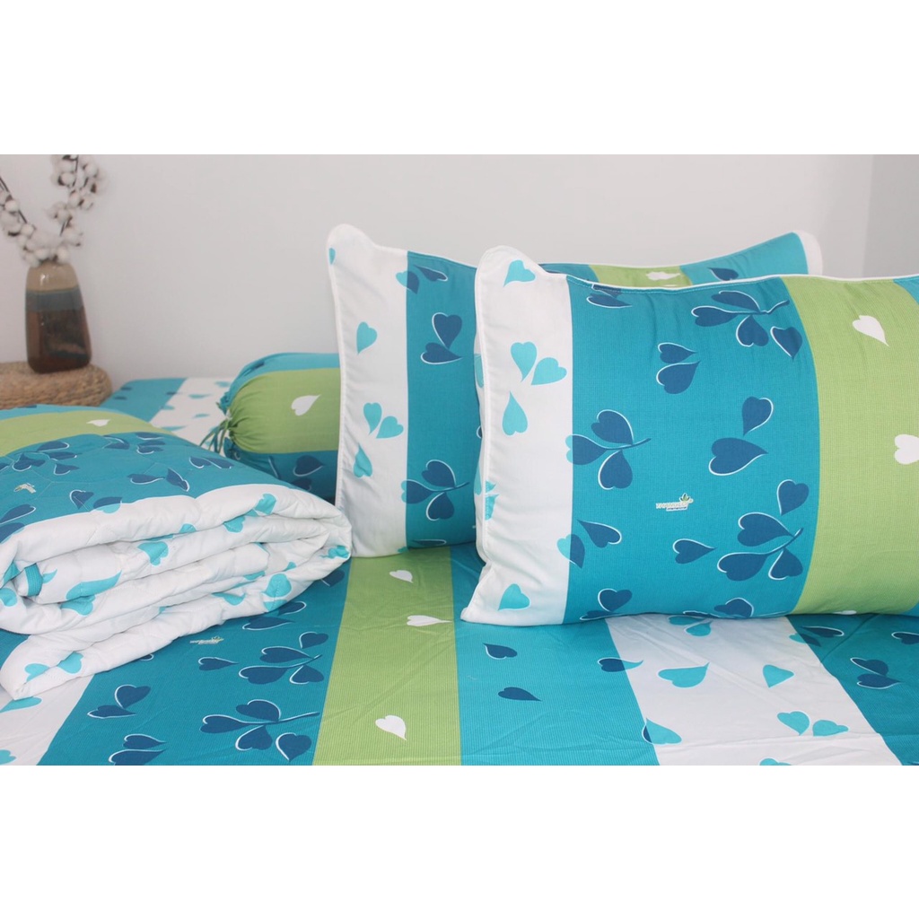 Sét 2 vỏ gối nằm 50-70 và 1 vỏ ôm 35-100 cotoon 100%