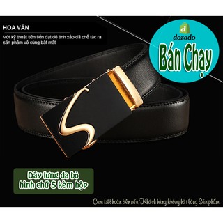 Dây lưng nam hình chữ S có hộp