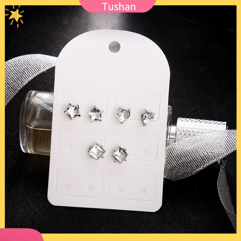 Set 3 đôi khuyên tai đính đá thời trang cho nữ