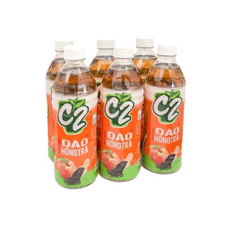 Hồng trà C2 đào 500ml 6 chai