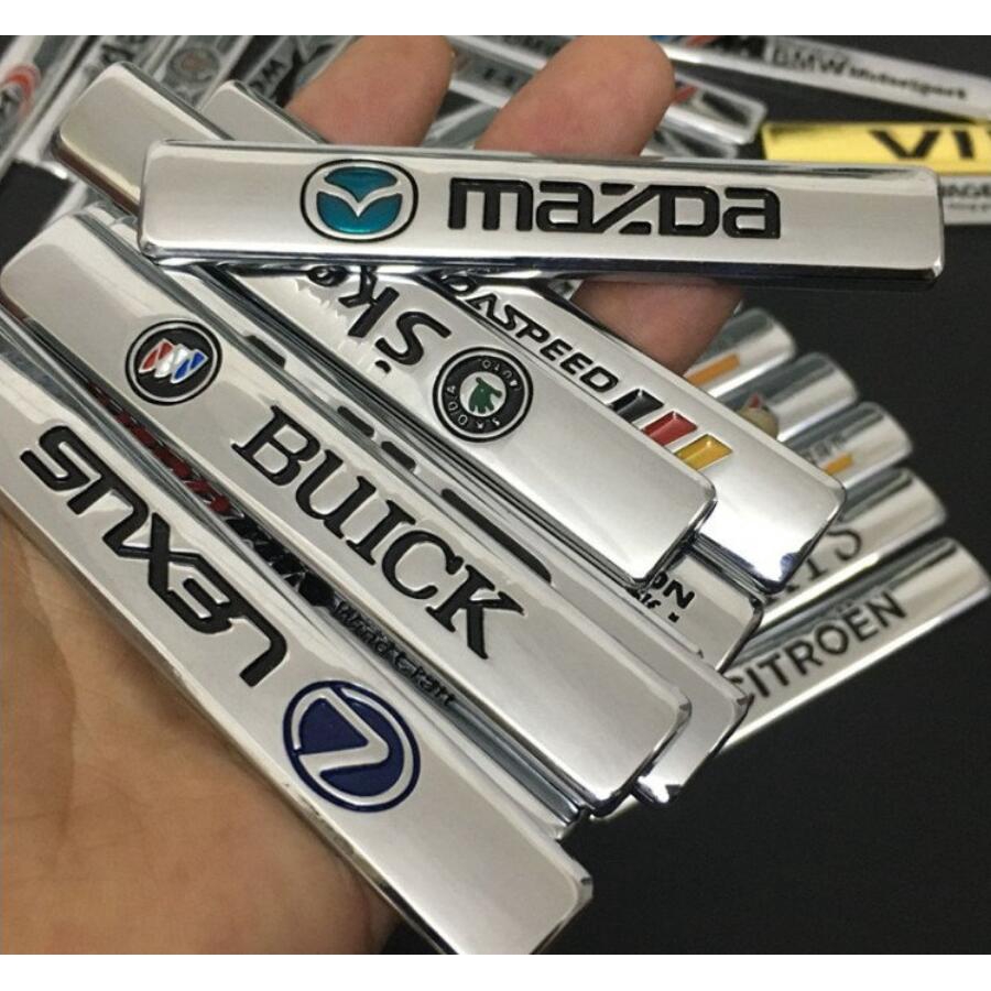 ❤Miếng Dán Trang Trí Xe Hơi Bằng Kim Loại❤Logo Kim Loại Trang Trí Xe Hơi Đẹp Mắt