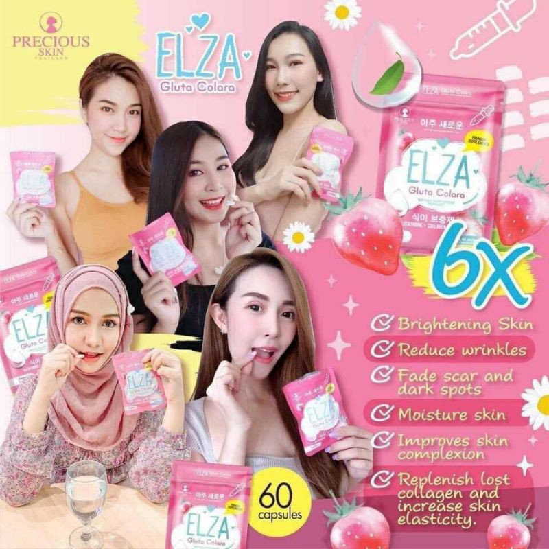 Túi 60 viên ELZA trắng da thái lan chuẩn mới | Thế Giới Skin Care