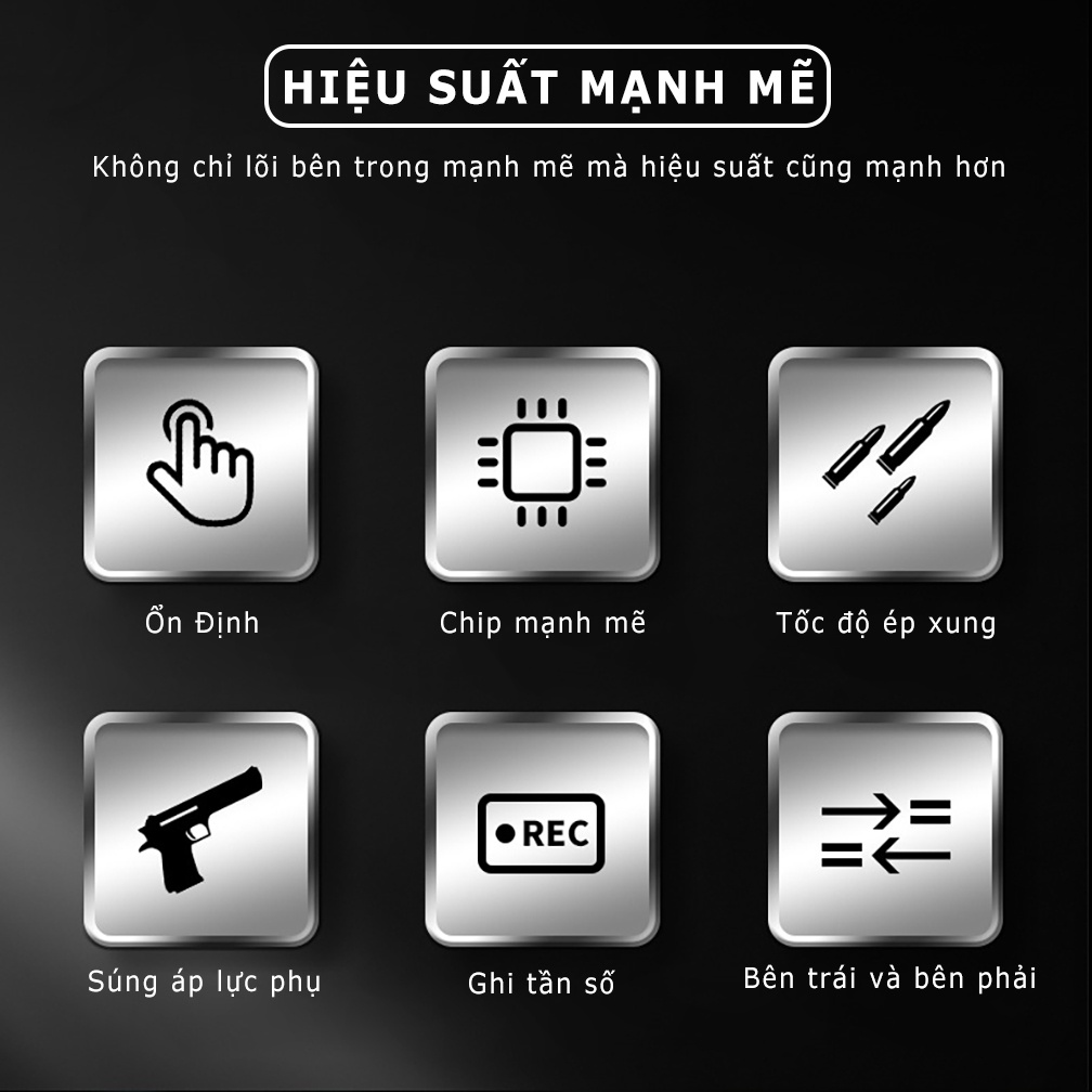 Nút bắn pubg auto tap SIDOTECH MEMO AK05 hỗ trợ ghìm tâm thao tác 4 ngón với 4 chế độ tap chơi game FPS PUBG FF