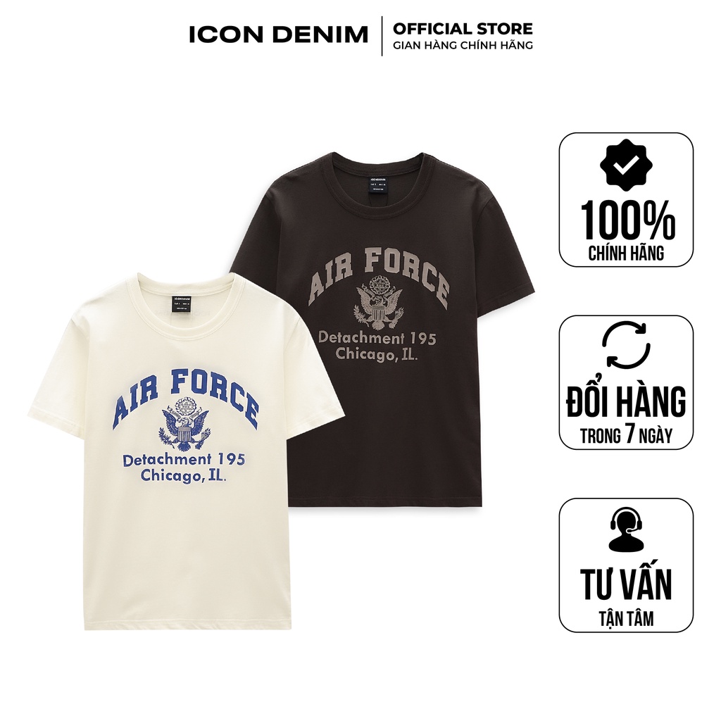 Áo Thun Nam Icon Denim Regular Fit Air Force ATID0130