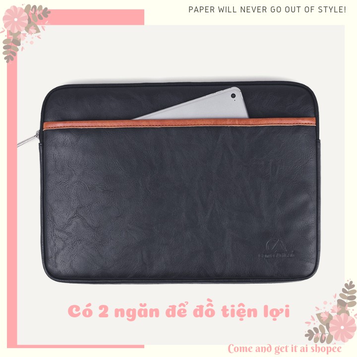 Túi chống sốc Laptop / Macbook cao cấp 13,3 14 15,6 inch L1806 - Bảo Hành 1 Năm - Đựng Bao Da Nam Nữ - 2020