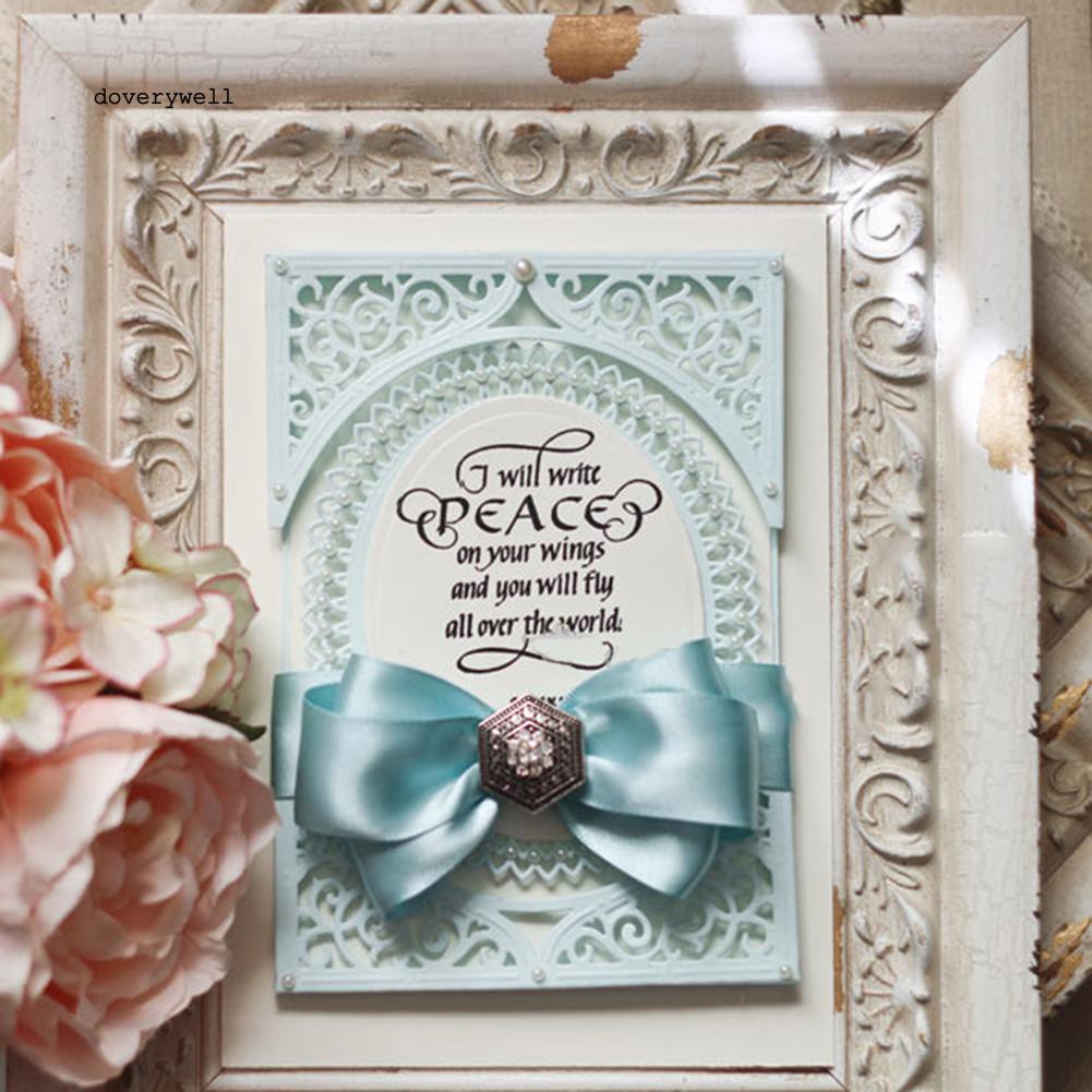 Set khuôn cắt giấy hình oval tỉ mỉ dùng trang trí