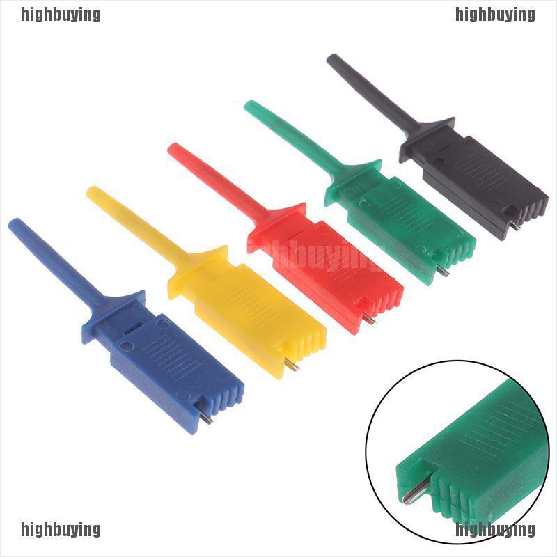 HBVN belle 5Pcs/set Meter Tester Leads Test Probe Hook For SMD IC Test Cilps SMD IC H modish