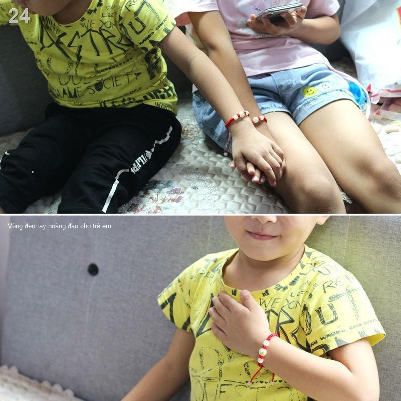 12 cung hoàng đạo Trung Quốc Năm Tý , Vòng tay Chuỗi đỏ Dệt Hạt dạ quang trẻ em của cặp vợ chồng nam và nữ
