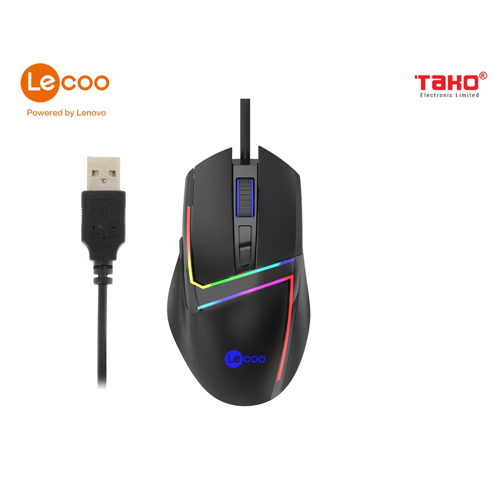 Chuột quang gaming có LED Lecoo MS106