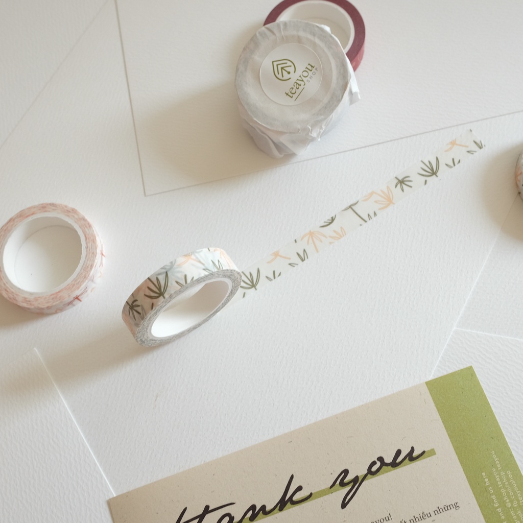 Washi tape (băng keo giấy) họa tiết bốn mùa Nhật Bản 🦋 | A Book of Tea 2022 series
