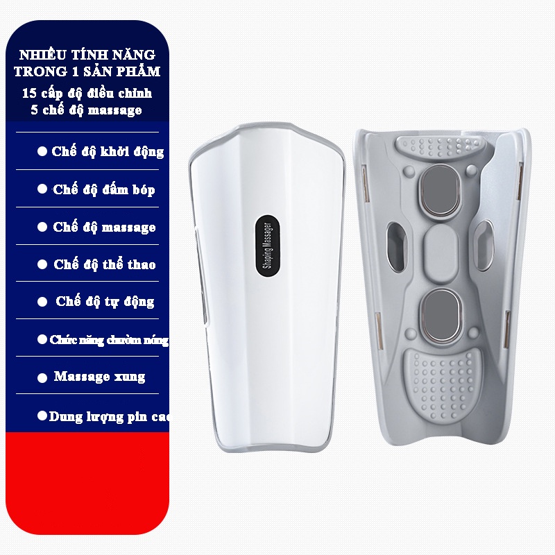 Máy massage bắp chân bắp tay Kaili xung điện EMS với 5 chế độ và chức năng kết hợp massage rung điều chỉnh 15 cấp độ