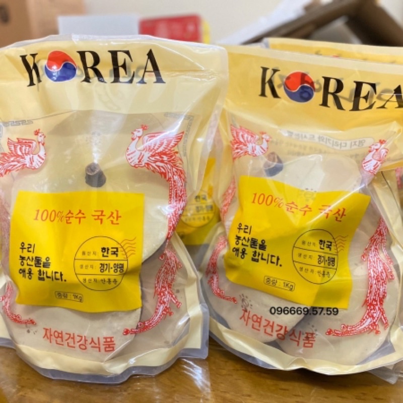 NẤM LINH CHI HÀN QUỐC GÓI 1KG TÚI PHƯỢNG VÀNG