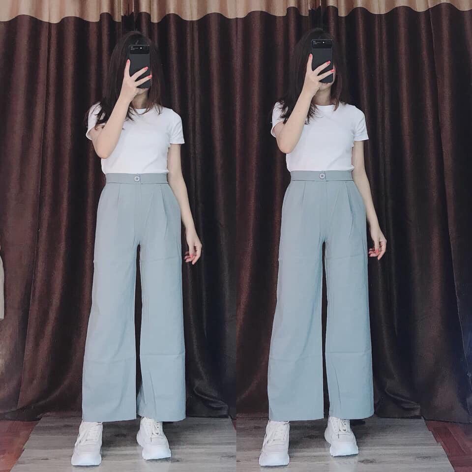 Quần ống rộng đũi hot hit
