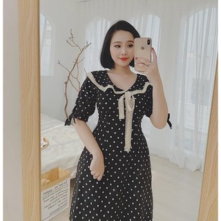 ĐẦM ĐEN CHẤM BI THỦY THỦ VIỀN NƠ REN