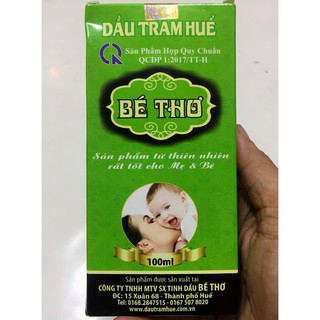 SALE LỖ Tinh Dầu Tràm Huế, Hiệu Bé Thơ - 50ml cho bé sơ sinh và trẻ em
