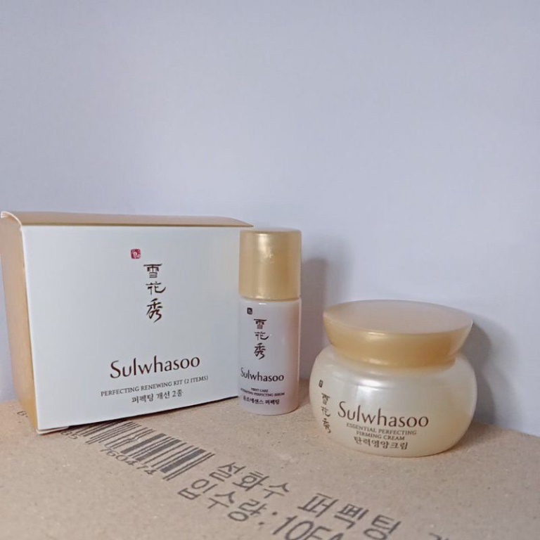 [Date 2024] Bộ Dưỡng Sulwashoo Nâng Cơ, Giảm Nhăn, Chống Lão Hóa Da - Mini Sulwhasoo Perfecting Renewing Kit (2 Items)