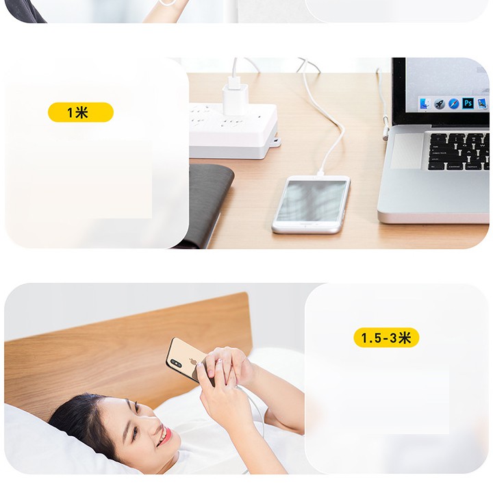 Cáp sạc ligtning 2,4A max dùng cho Ip 5,6,7,8,10,11,20