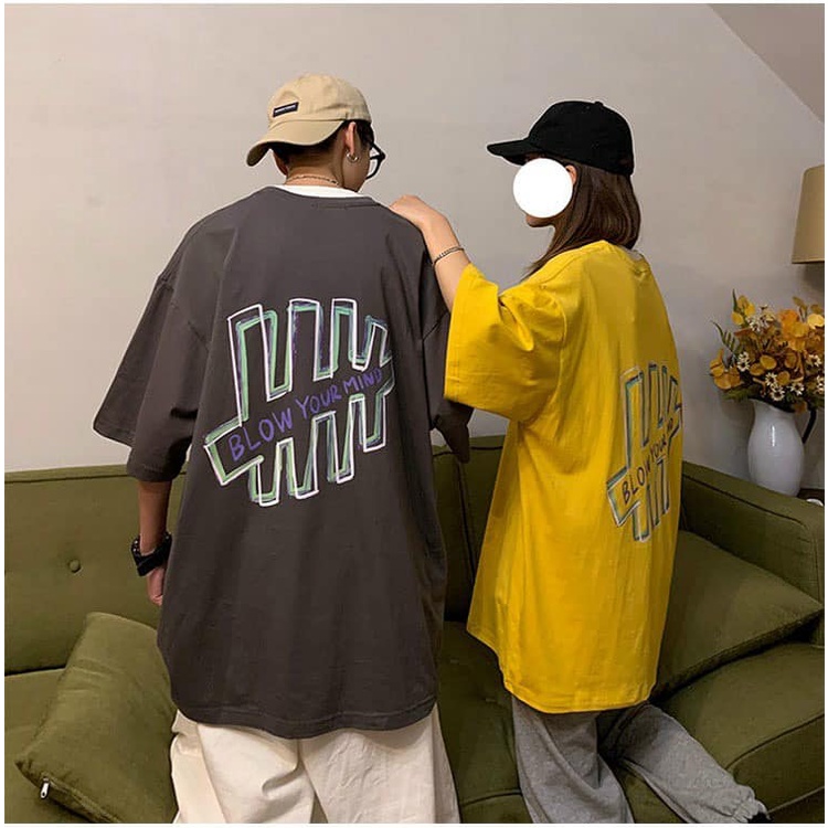 Áo Thun Blow Áo Thun Tay Lỡ Form Rộng Unisex 38-65kg Nam Nữ Phong Cách Ulzzang