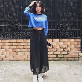 Chân váy phối nút fashion