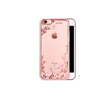 Ốp lưng hoa đính đá viền xi màu hiệu Kavaro cao cấp iphone 7/8
