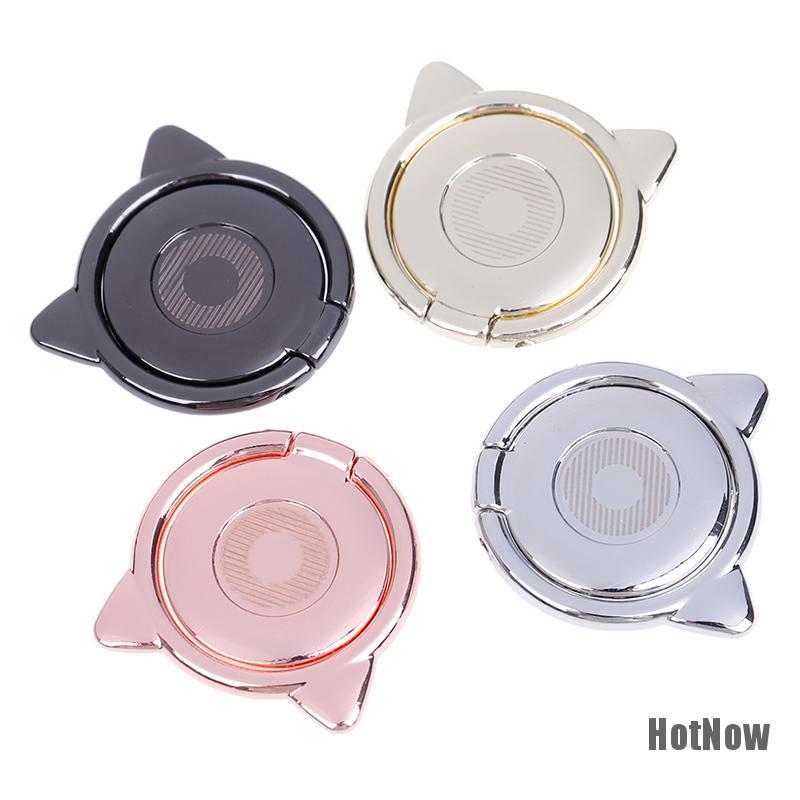 Vòng Nhẫn Đỡ Điện Thoại Xoay 360 Độ Hình Tai Mèo Dễ Thương