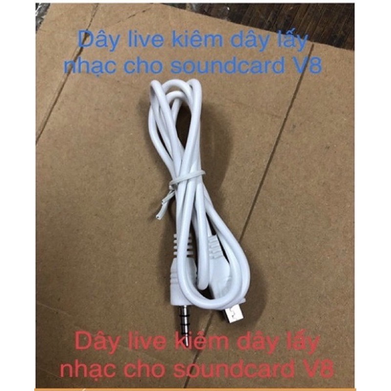 [Mã ELHACE giảm 4% đơn 300K] Dây lấy nhạc hoặc dây livestreams cho soundcard V8