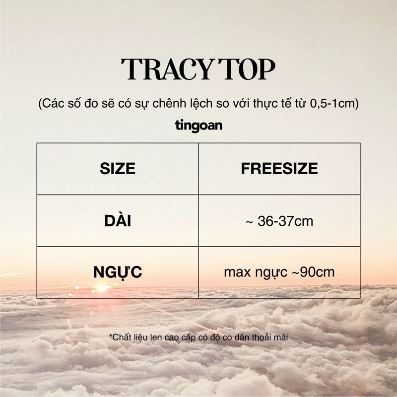 Áo croptop len ngắn tay đen viền trắng tingoan TRACY TOP/BL | BigBuy360 - bigbuy360.vn