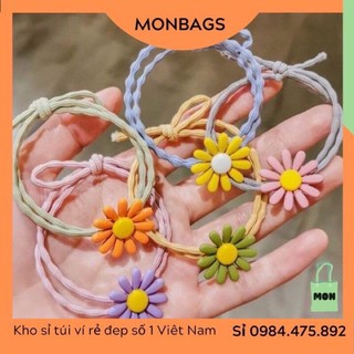 Combo 100 dây buộc tóc hoa cúc cột tóc hottrend rẻ đẹp MONBAGS