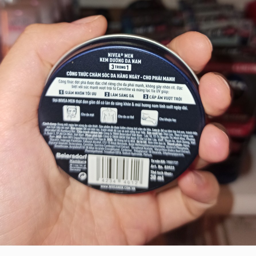 Kem dưỡng da nam 3 trong 1 Nivea Men 30ml