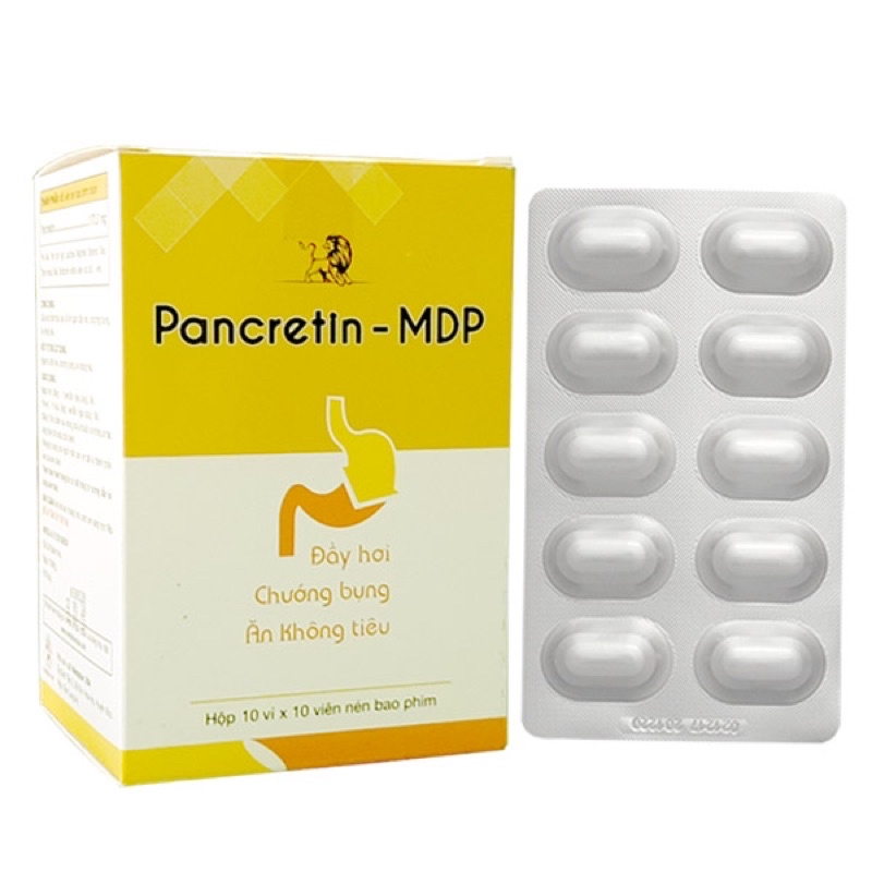 Pancretin - dùng khi bị đầy hơi, chướng bụng, ăn không tiêu